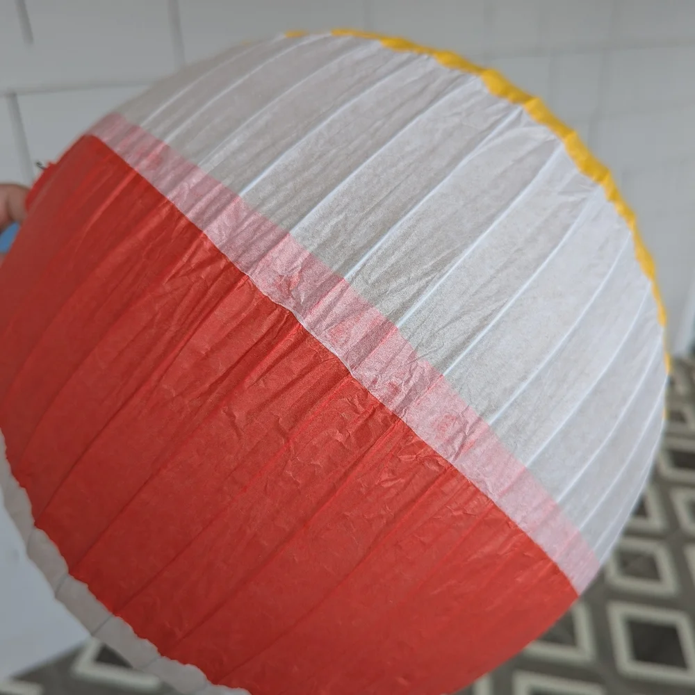 Set Of 6 Beach Ball Decorative Paper Lanterns Pool Party